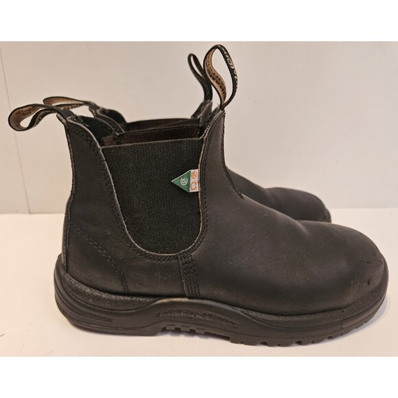 Blundstone 163 CSA Work & Safety Boot Black Women US 7 Steel Shoe Wide Toe - Picture 2 of 16